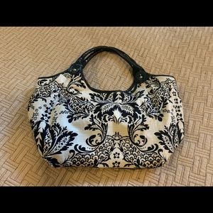 Black and white purse